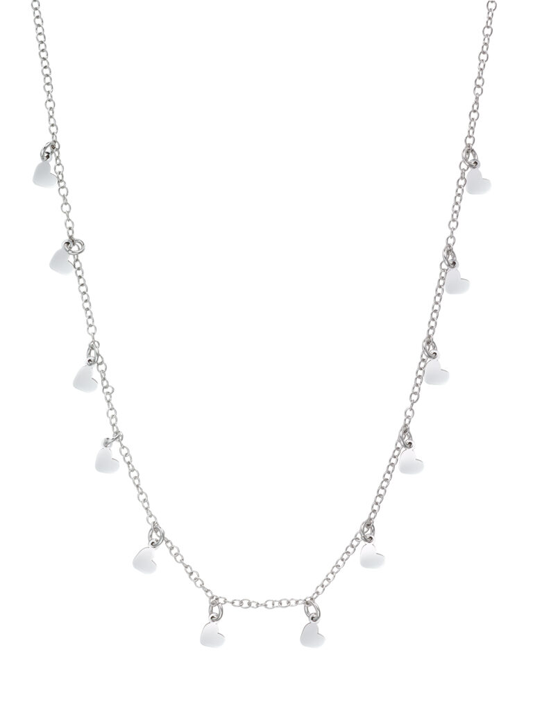 Collier Argent Coeurs Mademoiselle Go 600036