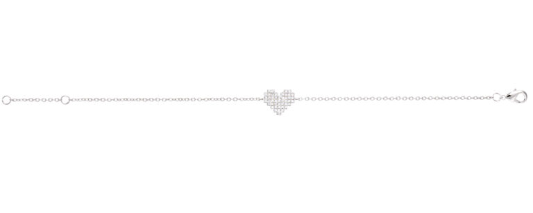 Bracelet Argent Coeur Mademoiselle Go 601520