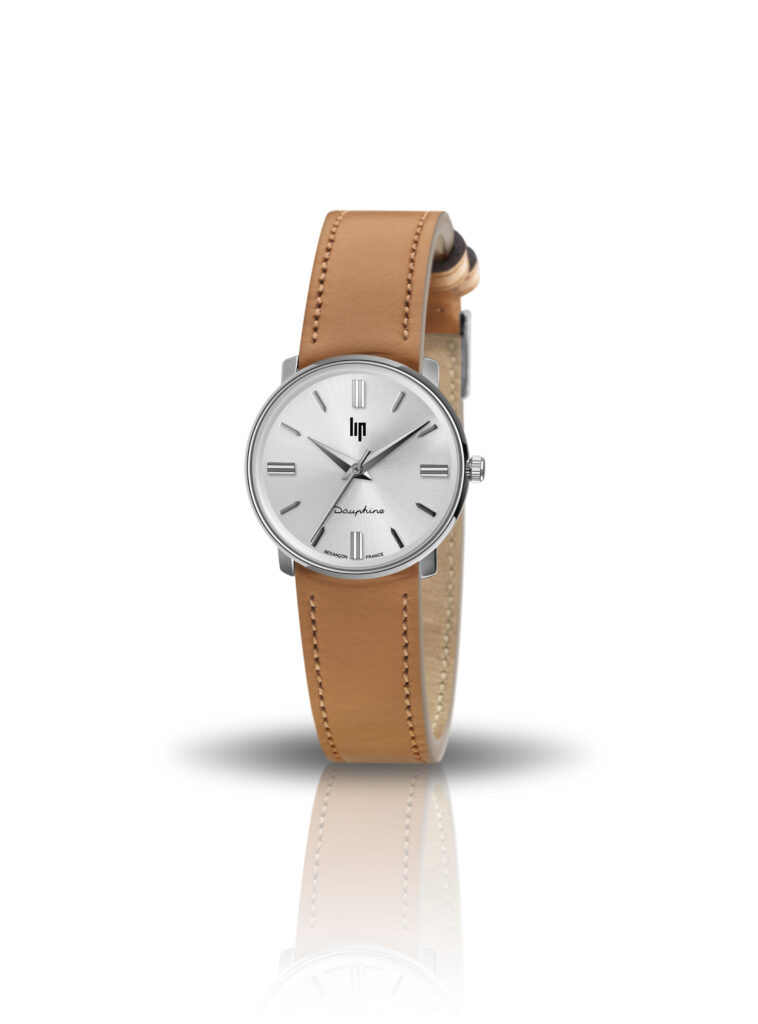 Montre Lip Femme Dauphine Acier Cuir Marron 671476