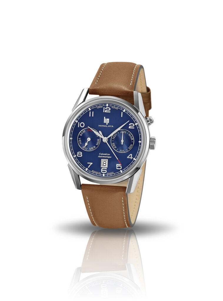 Montre LIP Himalaya 40 Calendrier Bracelet Marron 671562