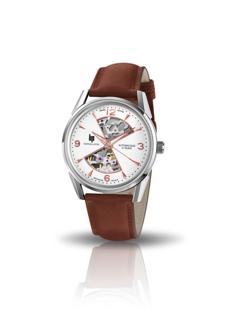 LIP Himalaya 40 Automatique Sablier Montre Unisexe Bracelet Marron 671574