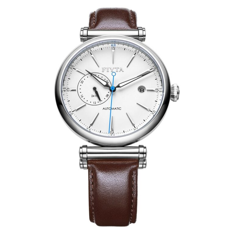 Montre Fiyta Homme Ronde Cuir GA850002.WWR
