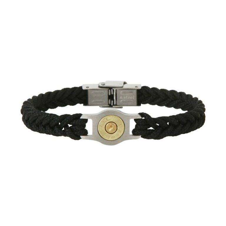 Bracelet Homme Elden Cordon Et Acier Marron SB012-MS-20