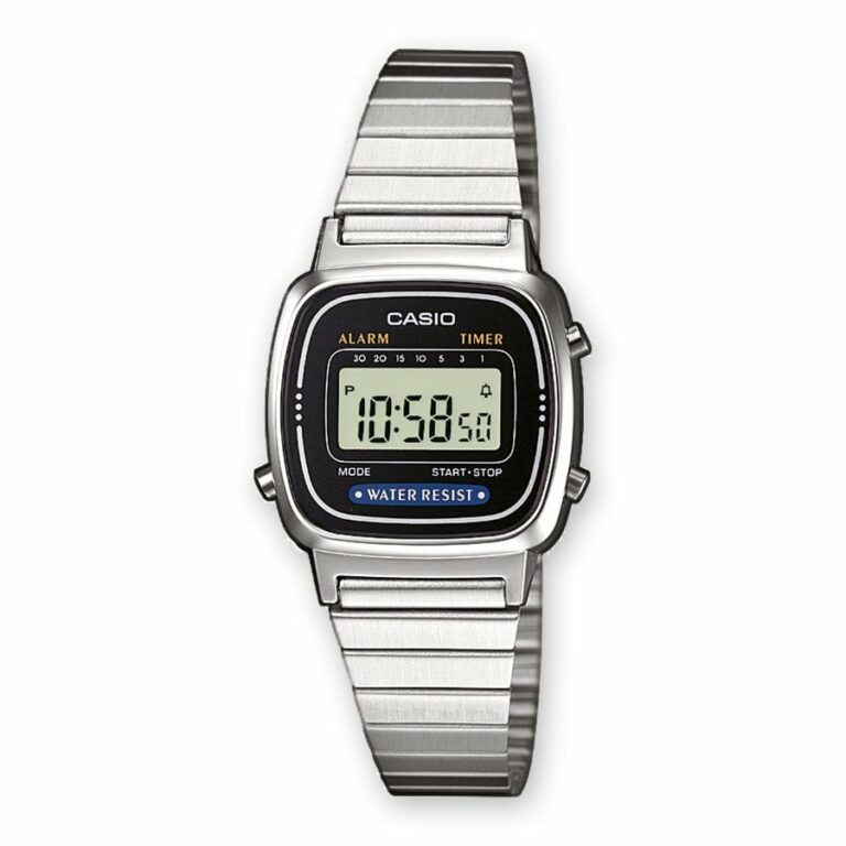 Montre Casio Vintage Femme Digitale Acier LA670WEA-1EF