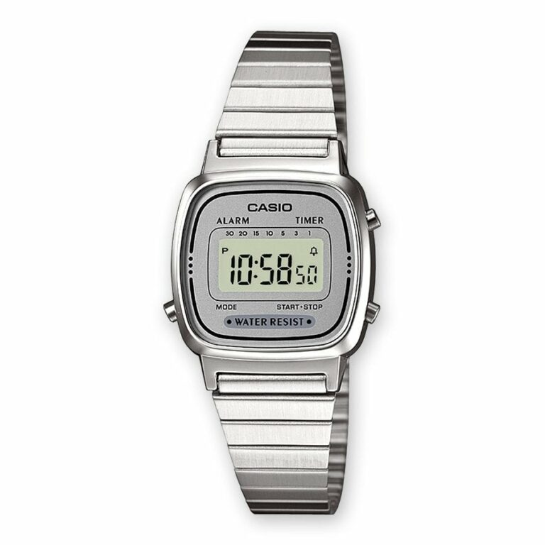 Montre Casio Vintage Femme Digitale Acier LA670WEA-7EF