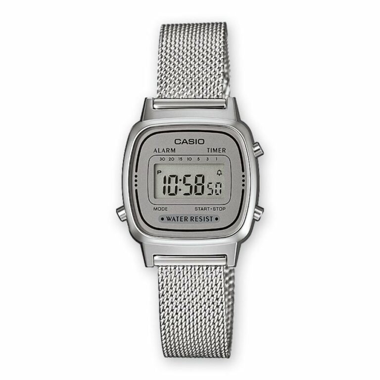 Montre Casio Vintage Femme Digitale Acier LA670WEM-7EF