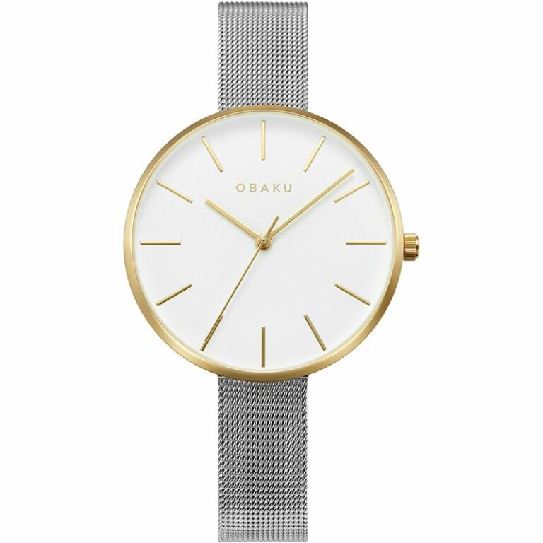 Montre Obaku Femme Acier Bicolore Collection Mynte V211LXGIMC
