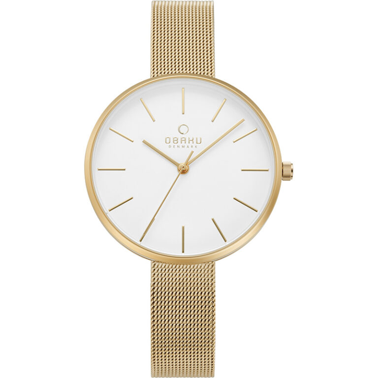 Montre Obaku Femme Acier Doré Collection Mynte V211LXGIMG