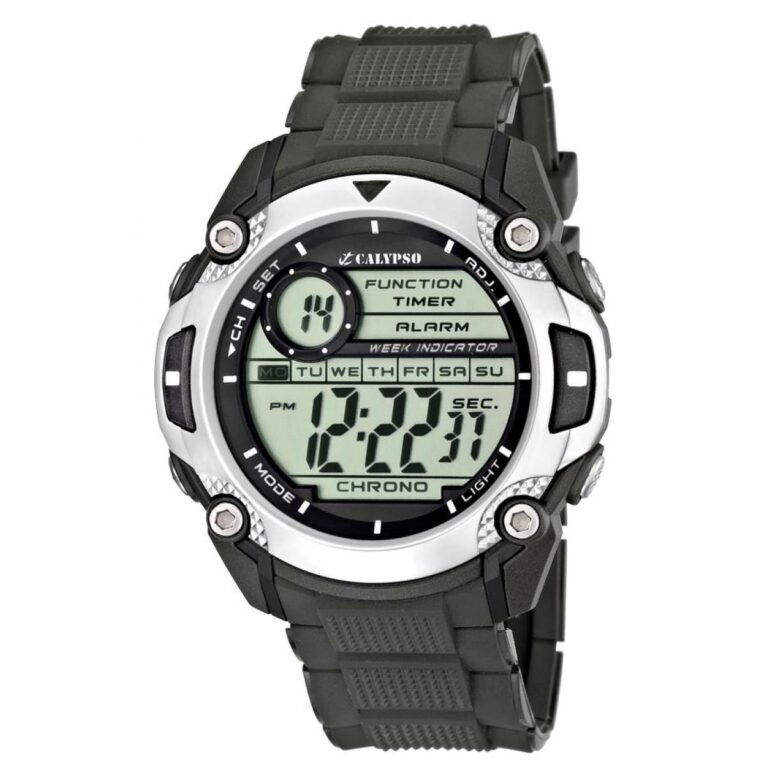 Montre Homme Calypso Digitale Grise Et Blanche K5577/1