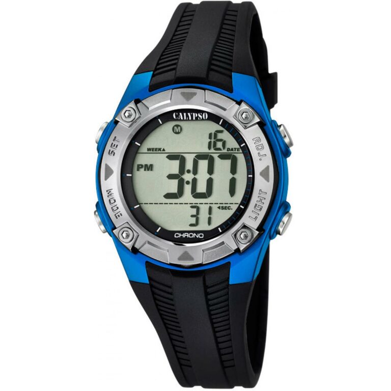 Montre Enfant Calypso Digitale Noir Et Bleu K5685/5
