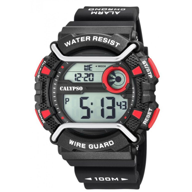 Montre Homme Calypso Digitale Noir Et Rouge K5764/6