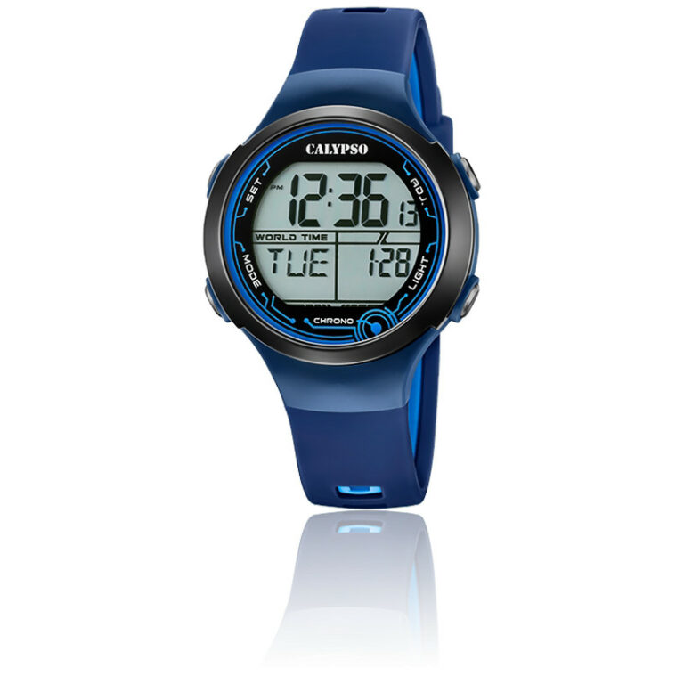 Montre Homme Calypso Digitale Bleu Et Noir K5799/5