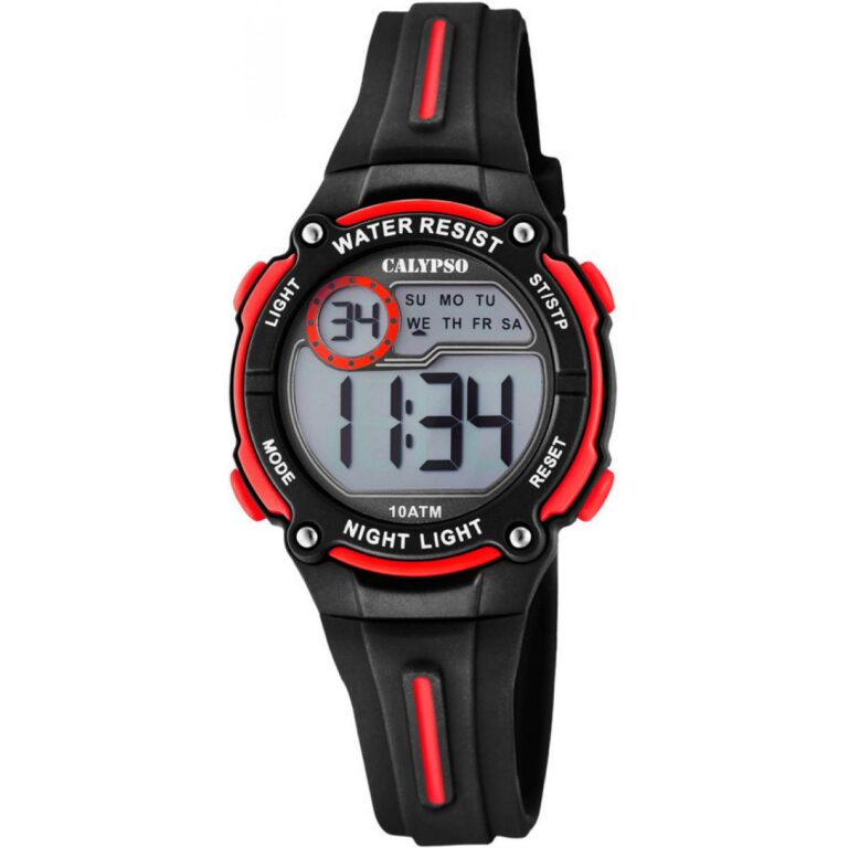 Montre Enfant Calypso Digitale Noir Et Rouge K6068/6