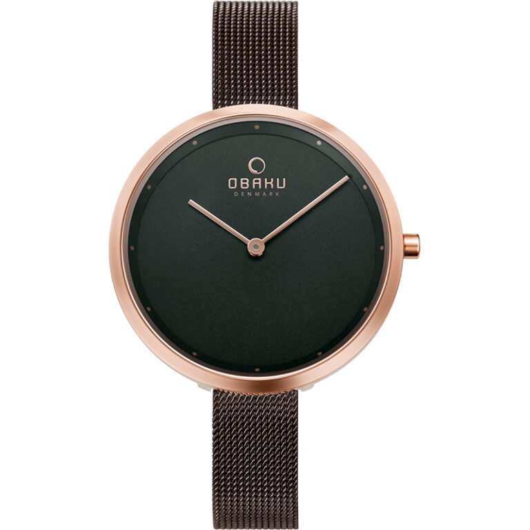 Montre Obaku Femme Acier Rosé Collection Dok V227LXVNMN