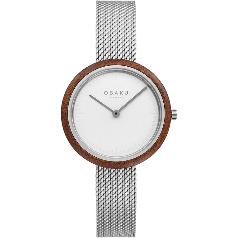 Montre Obaku Femme Acier Et Bois Collection Trae V245LXCIMC