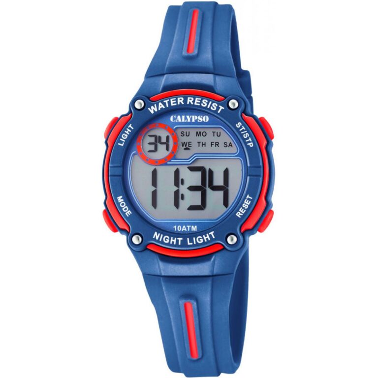 Montre Enfant Calypso Digitale Bleue Et Rouge K6068/4