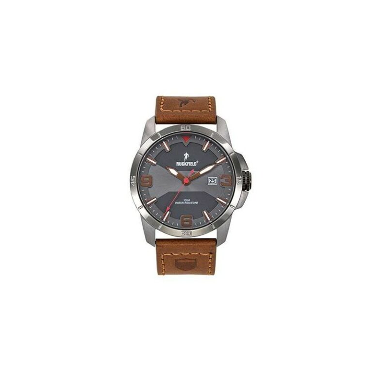 Montre Ruckfield Homme Acier Cuir Marron 685123