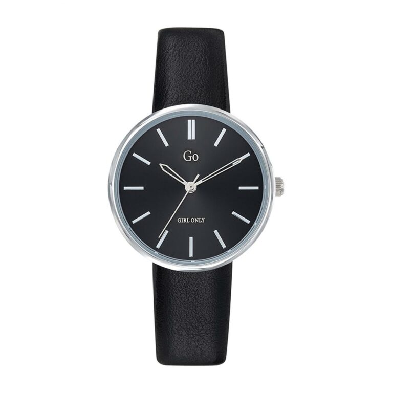 Montre GO Femme Ronde Cuir Noir 699317