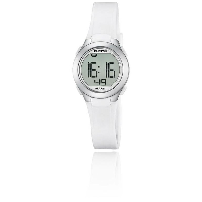 Montre Calypso Femme Digitale Blanche K5677/1