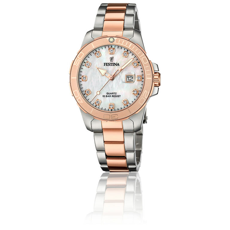 Montre Festina Femme Boyfriend Nacre Acier Rosé F20505/1