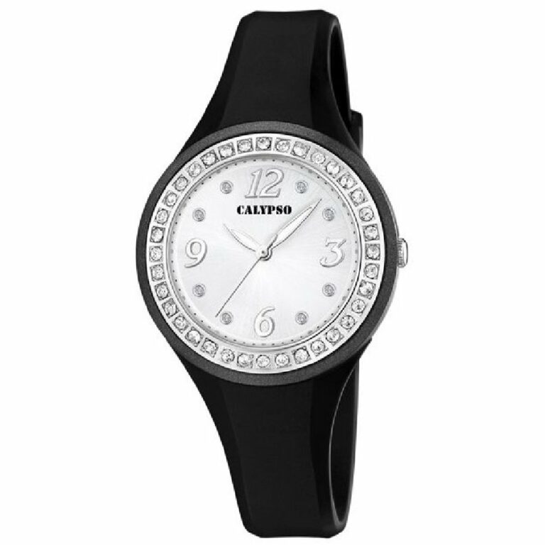 Montre Calypso Femme Trendy Noire Empierrée K5567/F