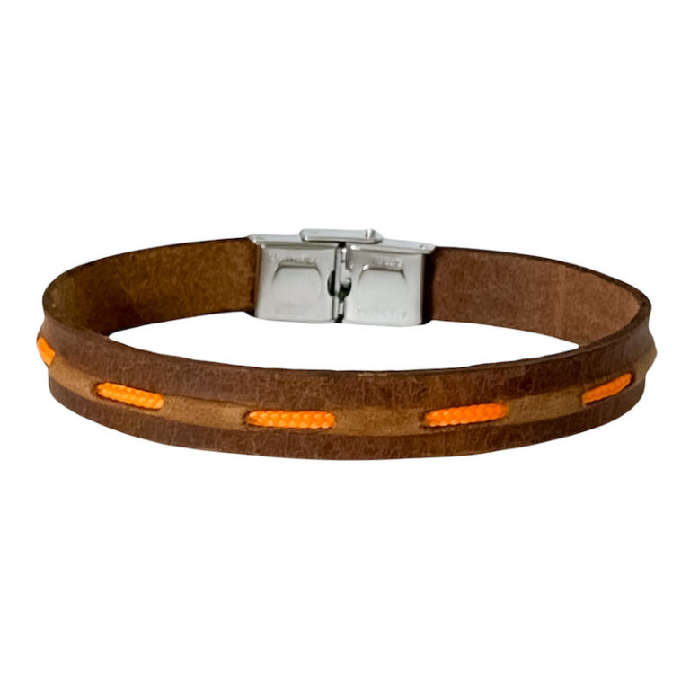 Bracelet Homme Elden Acier Cuir et Cordon BA13/21-M/OG