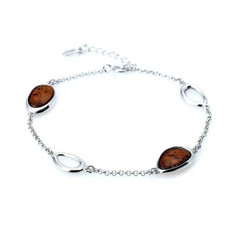 Bracelet Opalook Argent Ambre SA3696-2WOR