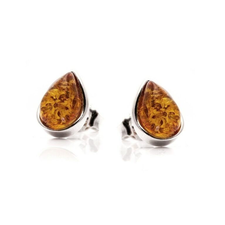 Boucles d'Oreilles Opalook Argent Ambre AJK5-525R