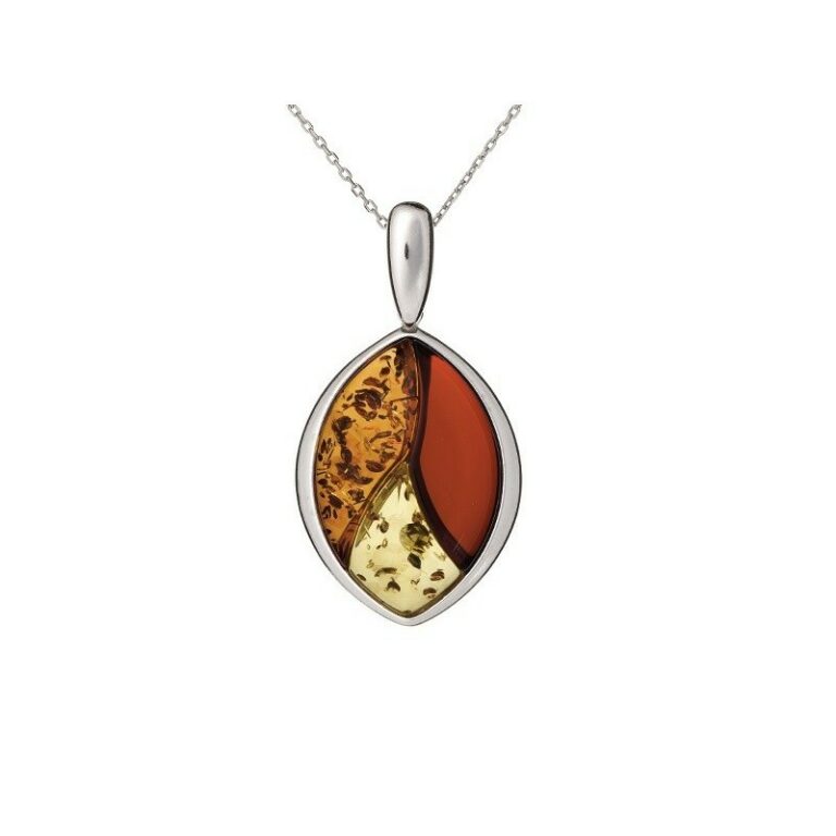 Pendentif Opalook Argent Ambre Chêne SA2079POR
