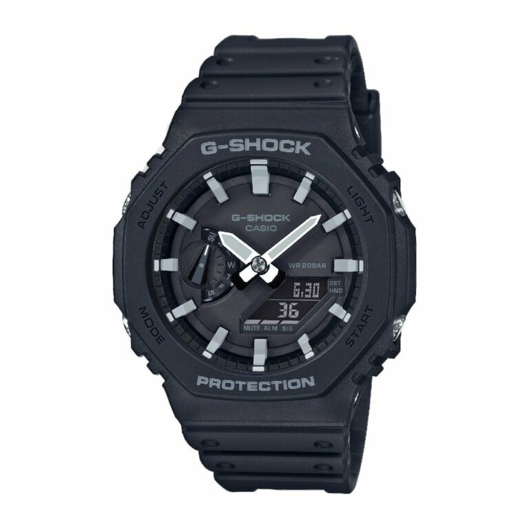Montre Casio G-Shock Homme Double Affichage Noire Mat GA-2100-1AER