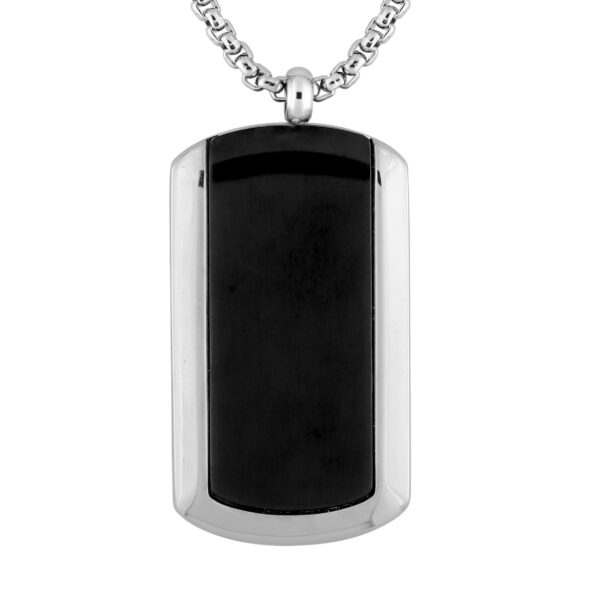 Collier Cargo Homme Acier Plaque Bicolore C42004