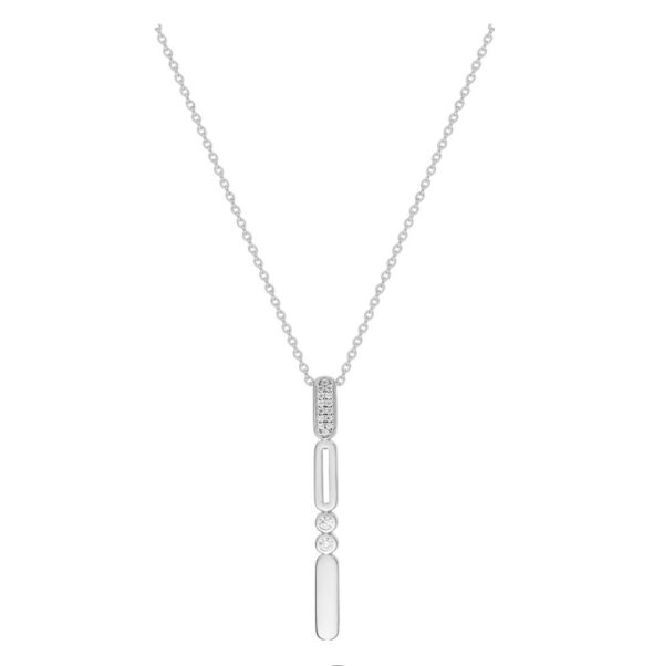 Collier Graphique Murat Paris Argent Oxydes De Zirconium 302886.1