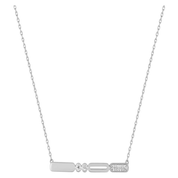 Collier Graphique Murat Paris Argent Oxydes De Zirconium 302887.1