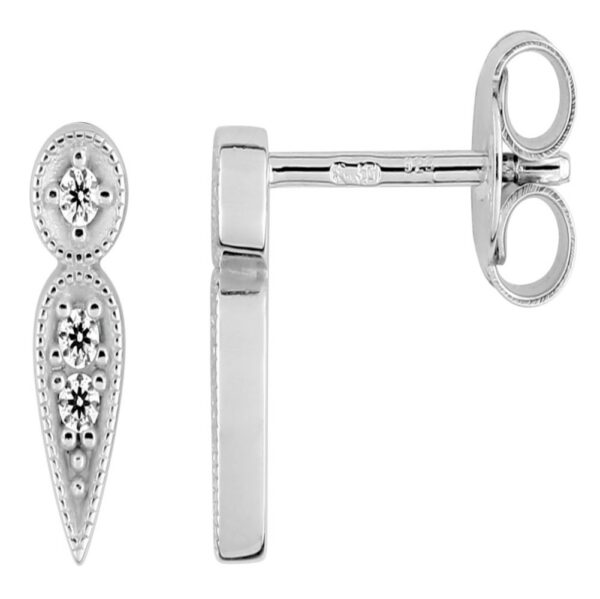Boucles d'Oreilles Murat Paris Argent Oxydes De Zirconium 305241.1