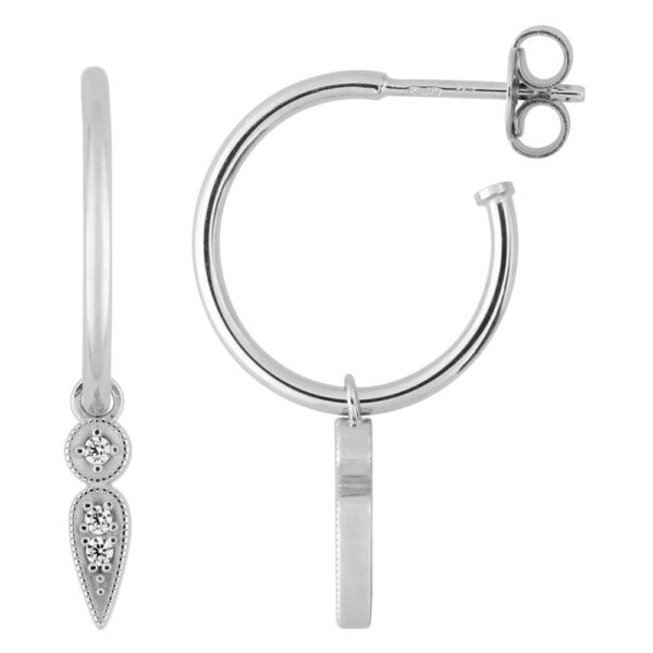 Boucles d'Oreilles Murat Paris Argent Oxydes De Zirconium 305243.1