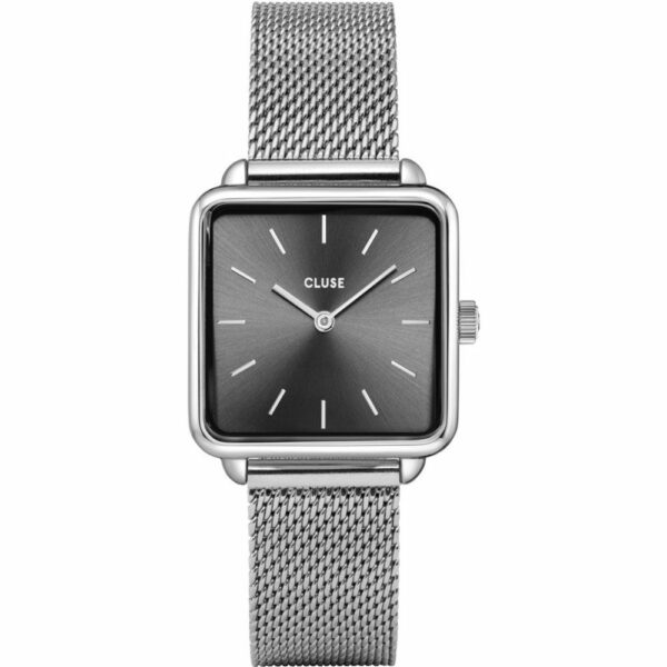 Montre Cluse La Tétragone Carré Noir Femme CW10307