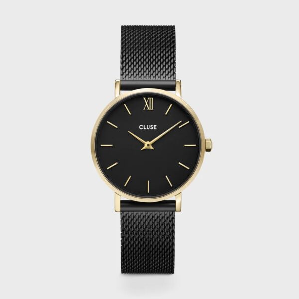 Montre Cluse Minuit Femme Doré Milanais Noir CW0101203009