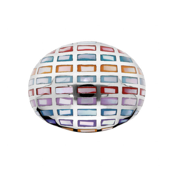 Bague Stella Mia Acier Résine Multicolore Nacre 160767/57