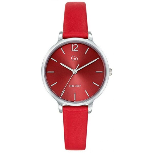 Montre Femme Go Acier Cuir Rouge 699942