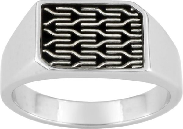 Chevalière Murat Paris Homme Argent Laque 307273