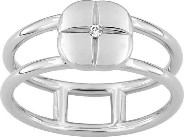 Bague Carré Murat Paris Argent Oxydes de Zirconium 307446.1