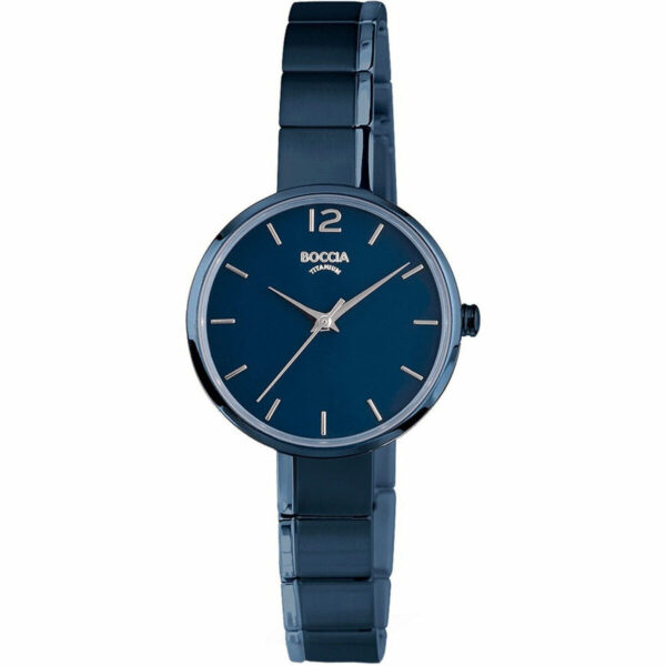 Montre Boccia Femme Titane Ronde Bleue 3208.04