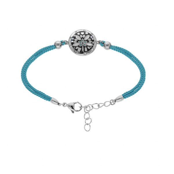 Bracelet Stella Mia Acier Nacre Bleu et Noir 120582T