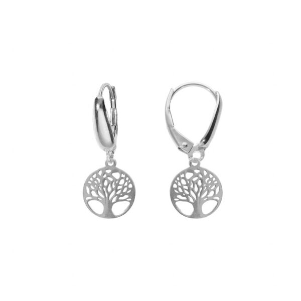Boucles d'Oreille Thabora Arbre De Vie Argent Dormeuse 014799