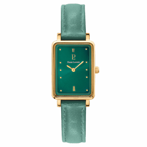Montre Pierre Lannier Ariane Femme Cuir Vert 050k577