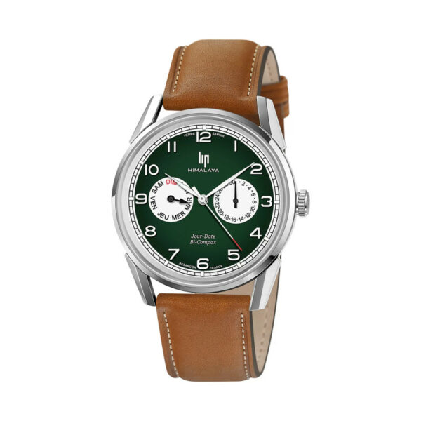 Montre Lip Himalaya Bi-Compax 40 mm Verte 671674