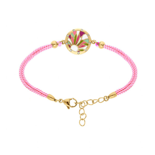 Bracelet Acier Doré et Rose avec Résine Stella Mia 121130JF
