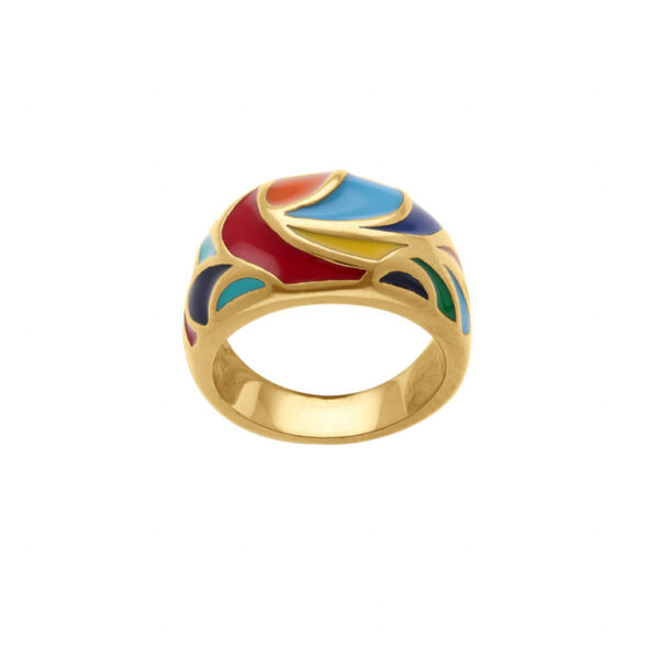 Bague Acier Doré Stella Mia Multicolore 161197JB
